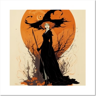 Happy halloween witch Posters and Art